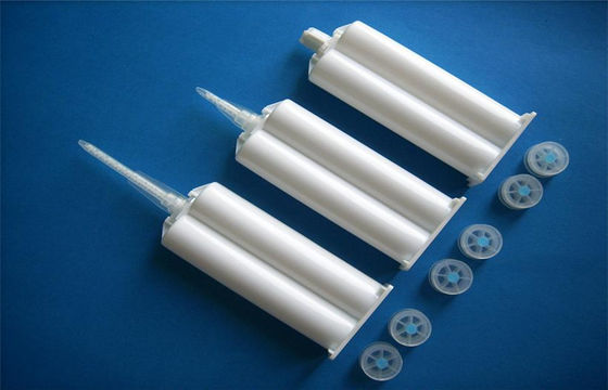 PP 물자 50ml 에폭시 dispenising 2 분대 빈 접착제 카트리지