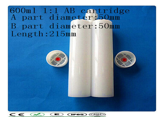 PE 이중 carcartridge, 600ml 2 분대 카트리지, 병렬 카트리지