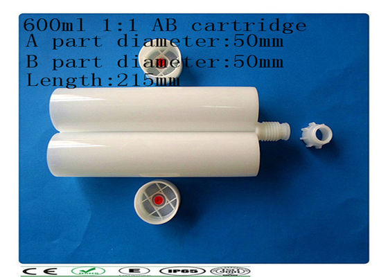 PE 이중 carcartridge, 600ml 2 분대 카트리지, 병렬 카트리지