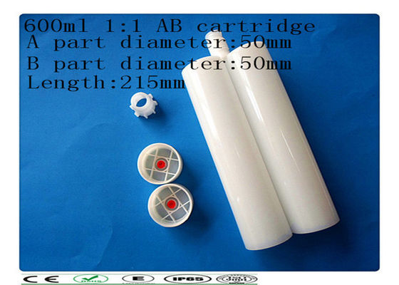 PE 이중 carcartridge, 600ml 2 분대 카트리지, 병렬 카트리지