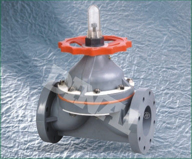 위생, 20mm - 280mm를 위한 압축 공기를 넣은 운영한 PVC 격막 벨브 PN10