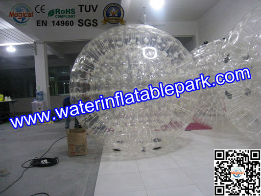땅 Zorb 재미있은 상업적인 재미있는 팽창식 파란 공 3m x 2m