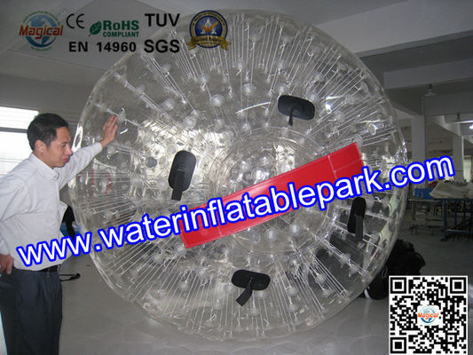 땅 Zorb 재미있은 상업적인 재미있는 팽창식 파란 공 3m x 2m